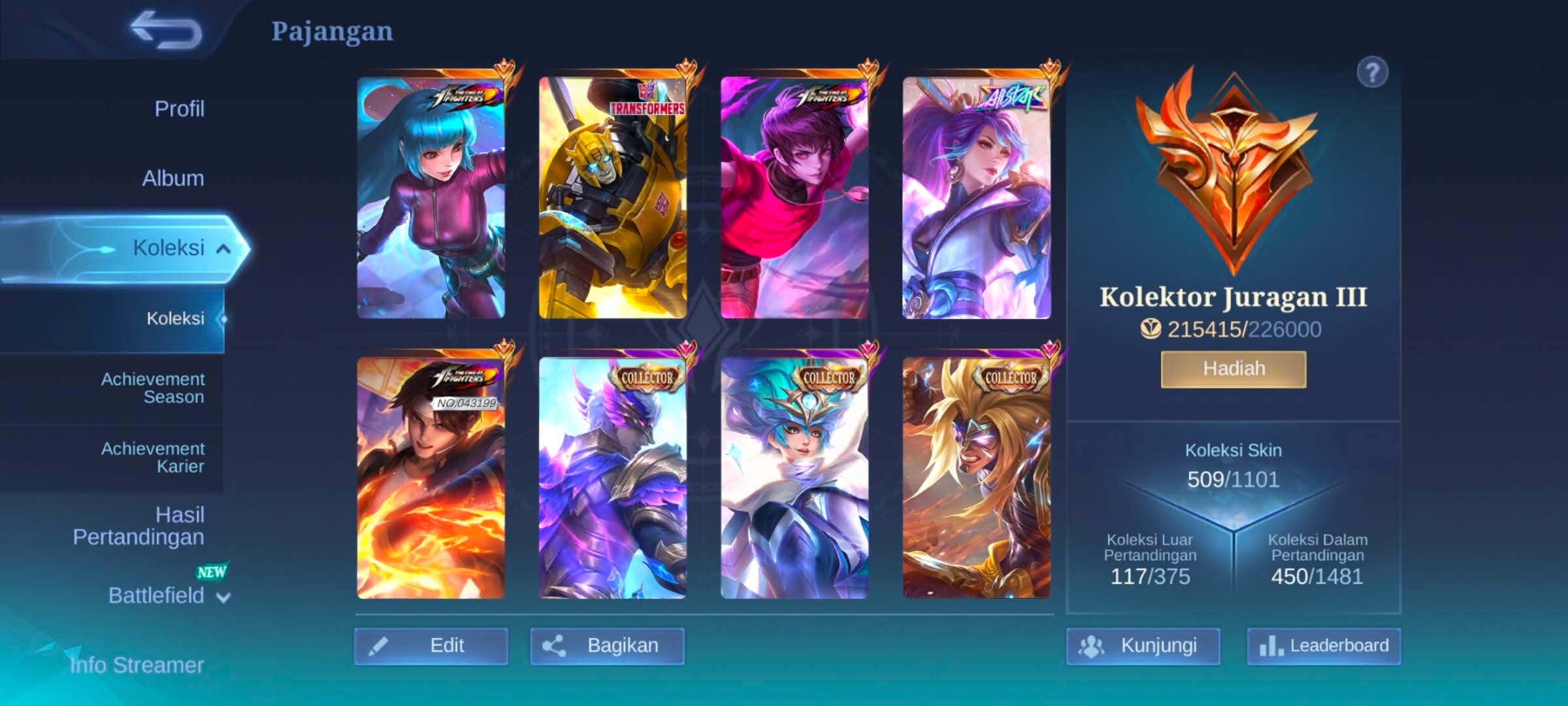 akun mlbb pribadi